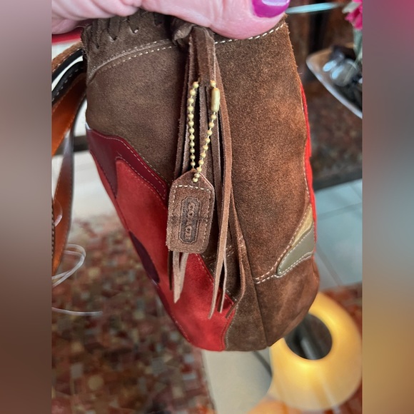 Coach 06 #9258 Soho Floral Suede Poppy Tote! - Picture 3 of 11